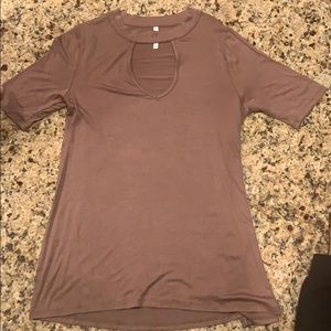 light brown causal short sleeve